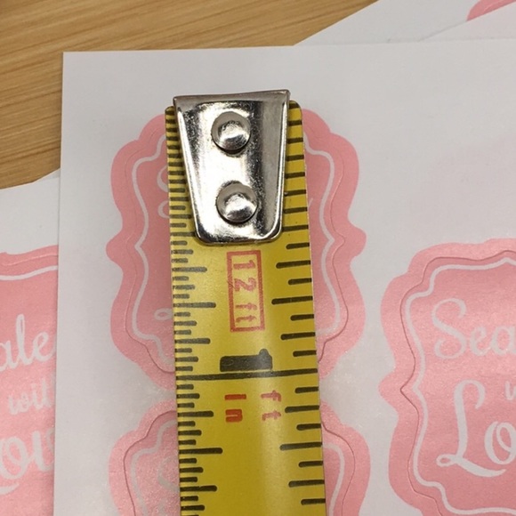 100 Pink Sealed with Love Stickers - Picture 4 of 5